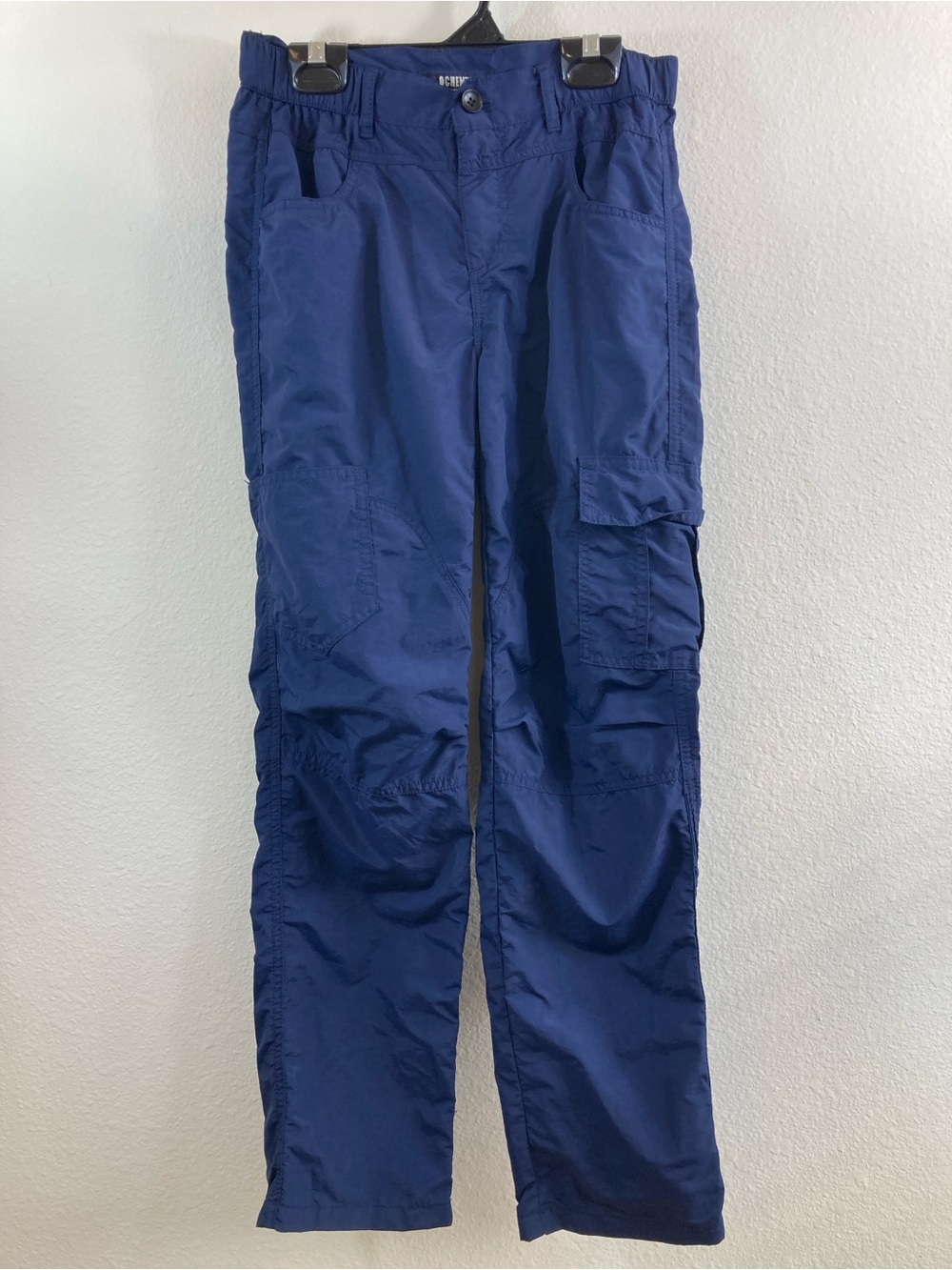 Ochenta Navy Blue Cargo Pants Juniors S Elastic Waist Pockets